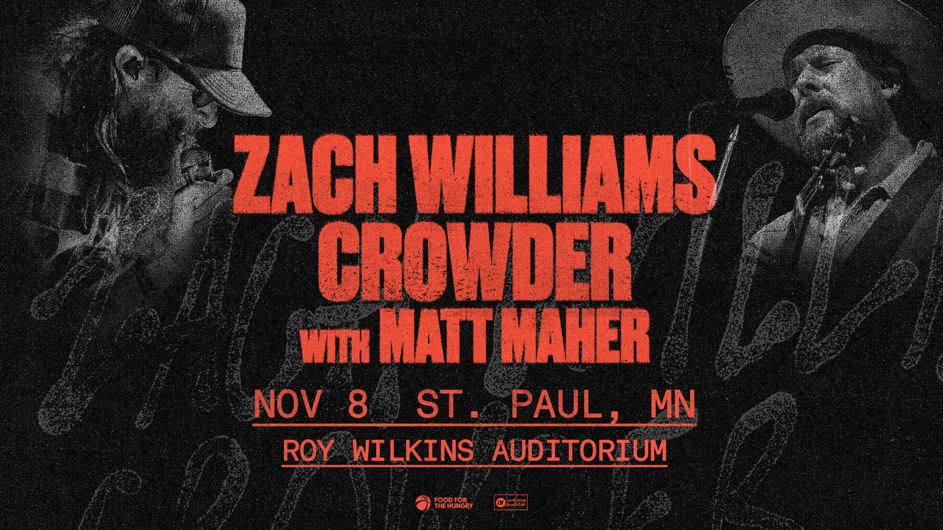 Zach Williams Crowder concert graphic